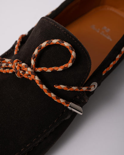 Paul Smith Springfield Mens Slip On Moccasins - 69 Dark Brown - CHO - Designer Mens Shoes