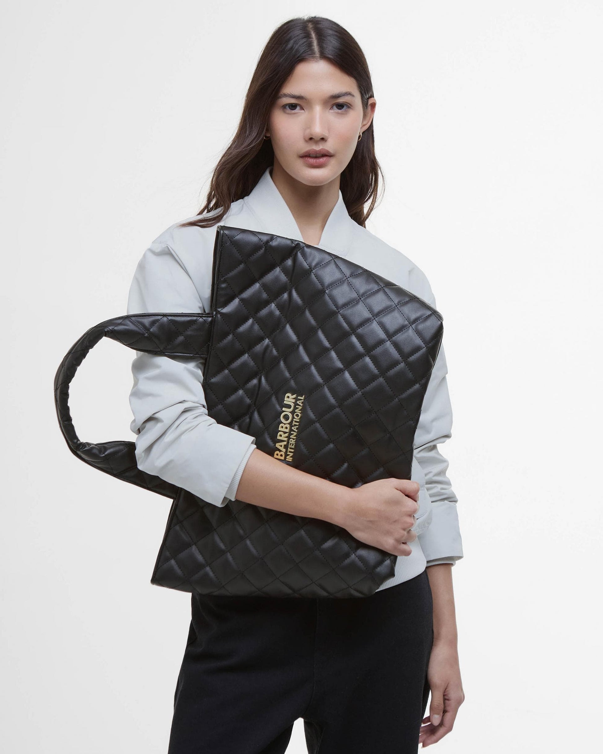 Barbour International Battersea Womens Mini Quilted Tote Bag