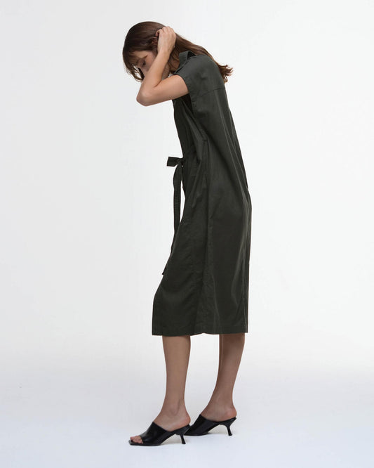 Barbour International Harlow Womens Midi Dress - Envy