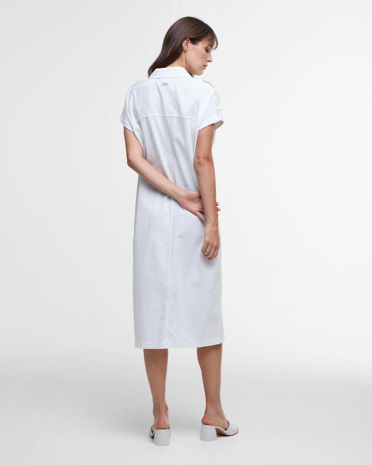 Barbour International Harlow Womens Midi Dress - White