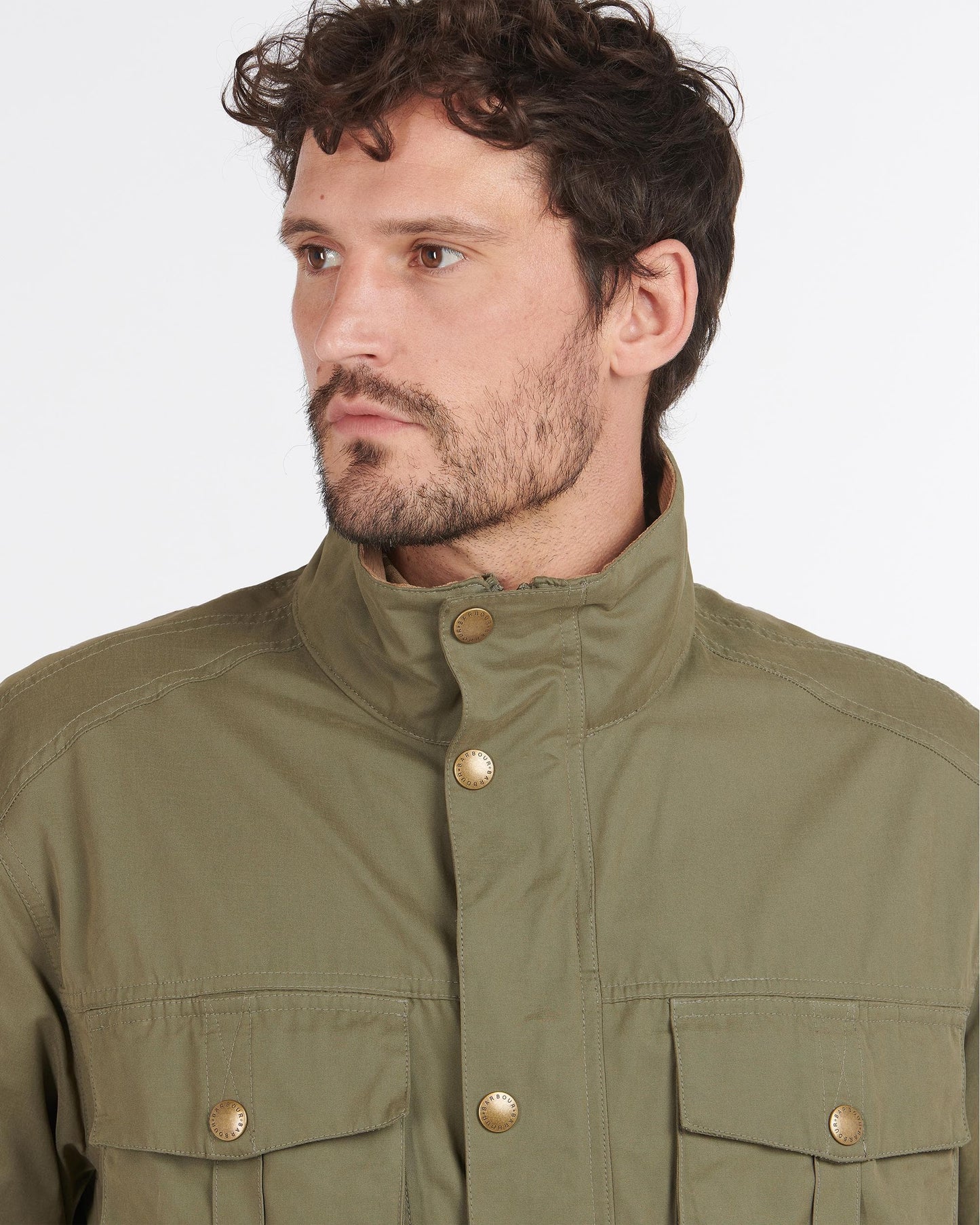 Barbour Sanderling Casual Mens Jacket - Fern