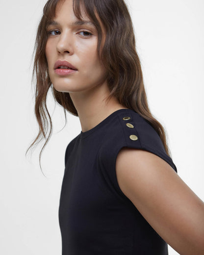 Barbour International Priya Womens Sleeveless Top - Black