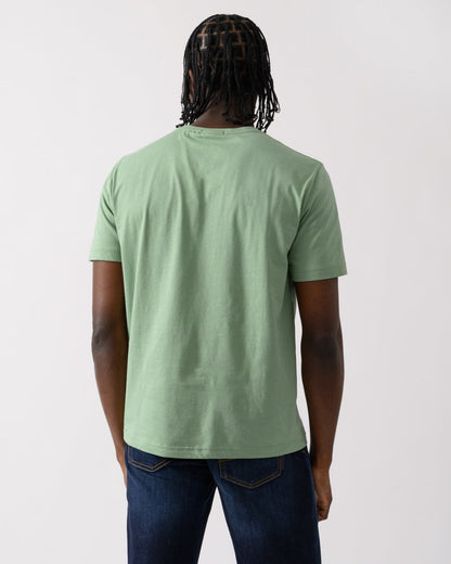 GANT Mens Regular Fit Short Sleeve Shield Logo T-Shirt - 362 Kalamata Green