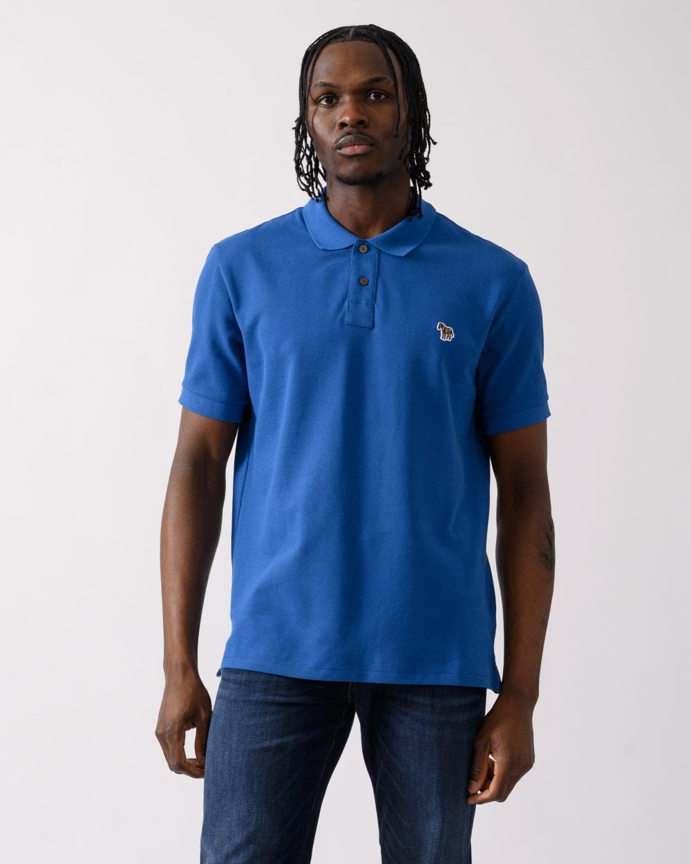 PS Paul Smith Mens Organic Cotton Zebra Polo Shirt