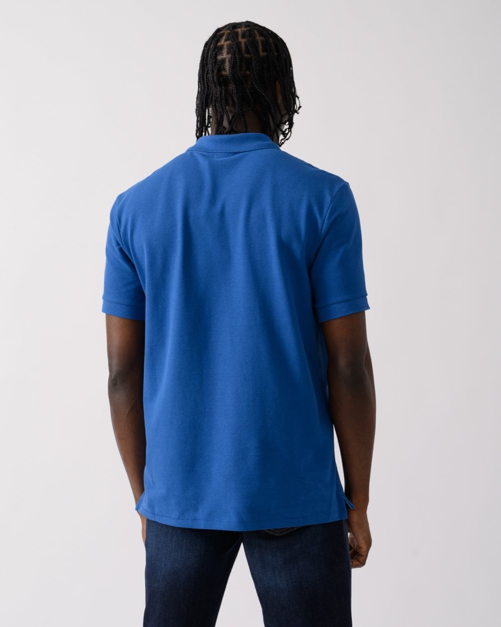 PS Paul Smith Mens Organic Cotton Zebra Polo Shirt - 44J Petrol Blue