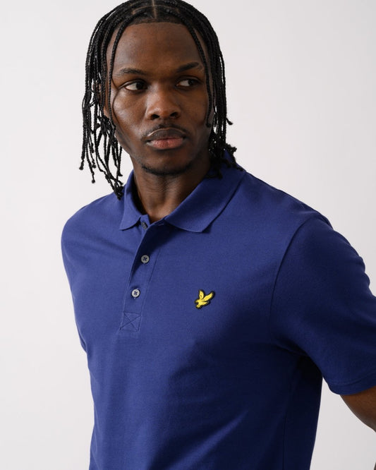 Lyle & Scott Plain Mens Polo Shirt SP400VOG - X568 Deep Indigo