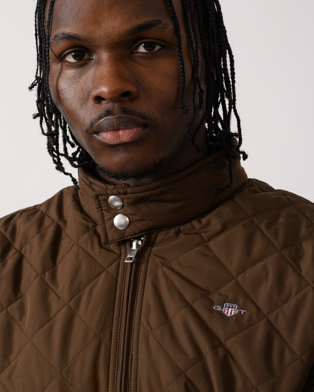 GANT Mens Quilted Windcheater Jacket - 274 Rich Brown