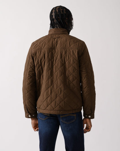 GANT Mens Quilted Windcheater Jacket - 274 Rich Brown
