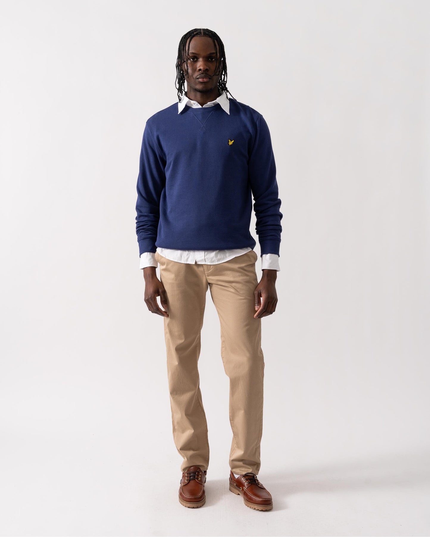 Lyle & Scott Mens Sweatshirt ML424VOG - X568 Deep Indigo