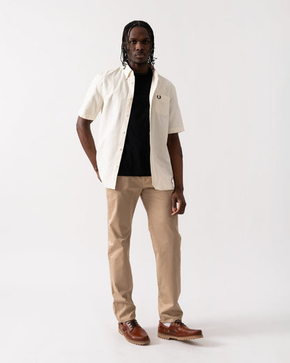 Fred Perry Mens Oxford Shirt - Ecru F79