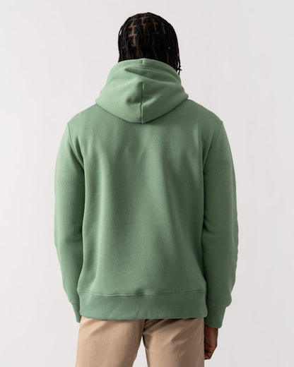 GANT Mens Regular Fit Shield Logo Pullover Hoodie - 362 Kalamata Green