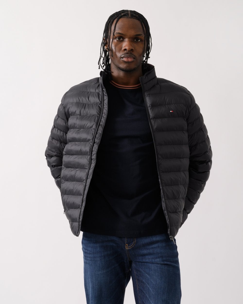 Tommy Hilfiger Core Packable Recycled Mens Jacket - Black