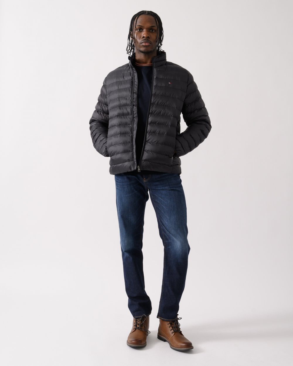 Tommy Hilfiger Core Packable Recycled Mens Jacket - Black