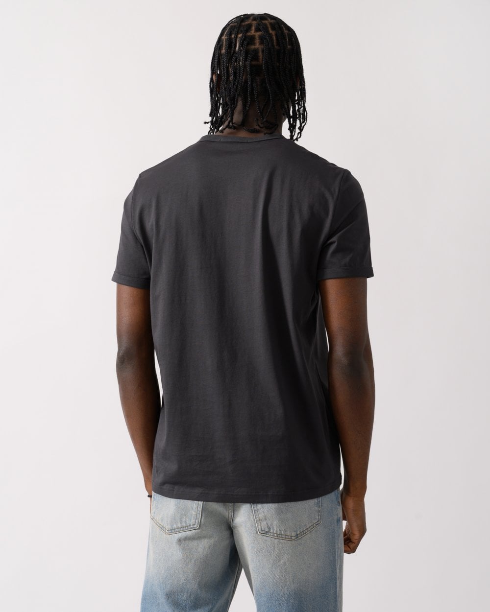 Fred Perry Mens Ringer T-Shirt - Anchor Grey Y93