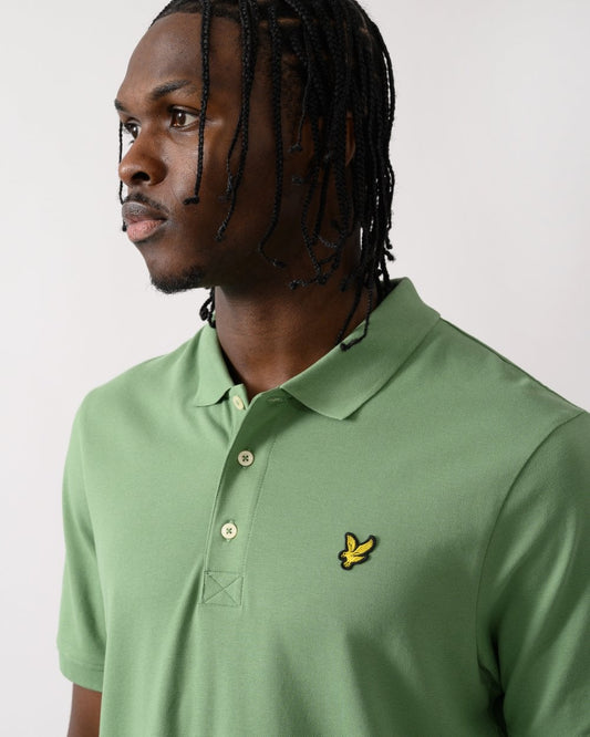 Lyle & Scott Plain Mens Polo Shirt SP400VOG - X576 Smoke Green
