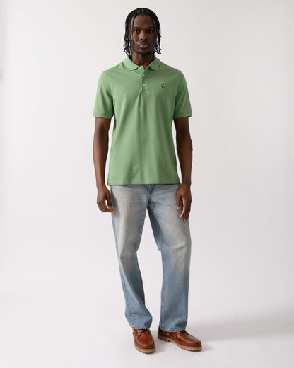 Lyle & Scott Plain Mens Polo Shirt SP400VOG - X576 Smoke Green