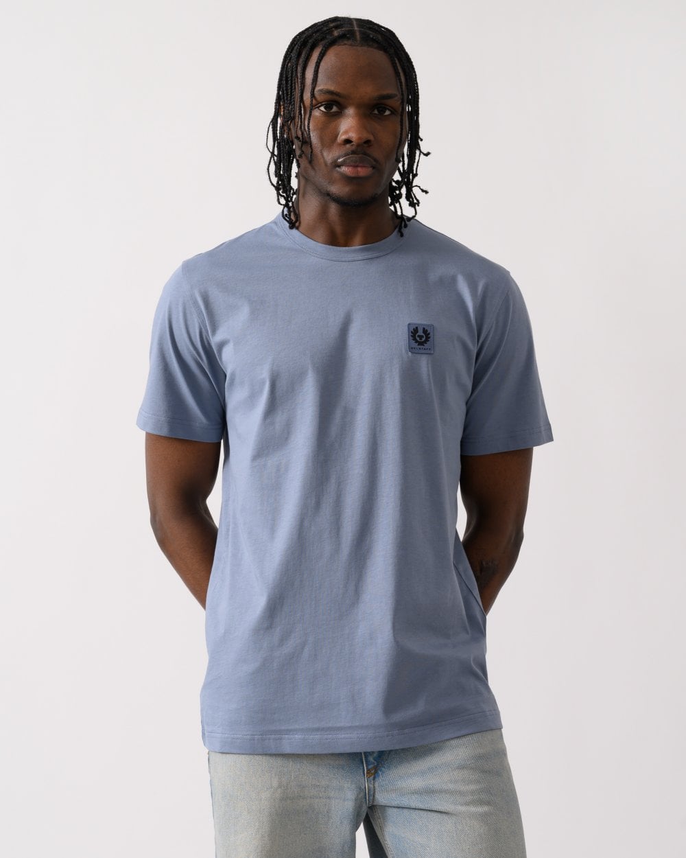 Belstaff Short Sleeved Mens Logo Patch T-Shirt
