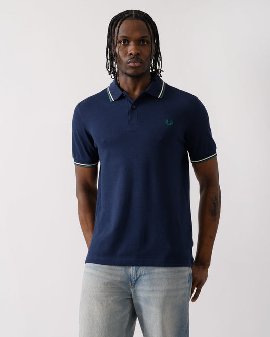 Fred Perry Mens Twin Tipped Signature Polo Shirt S/S 25