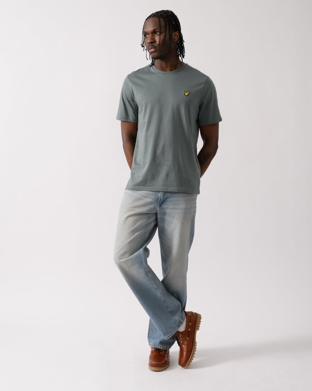 Lyle & Scott Plain Mens T-Shirt TS400VOG - X583 Green Mercurial