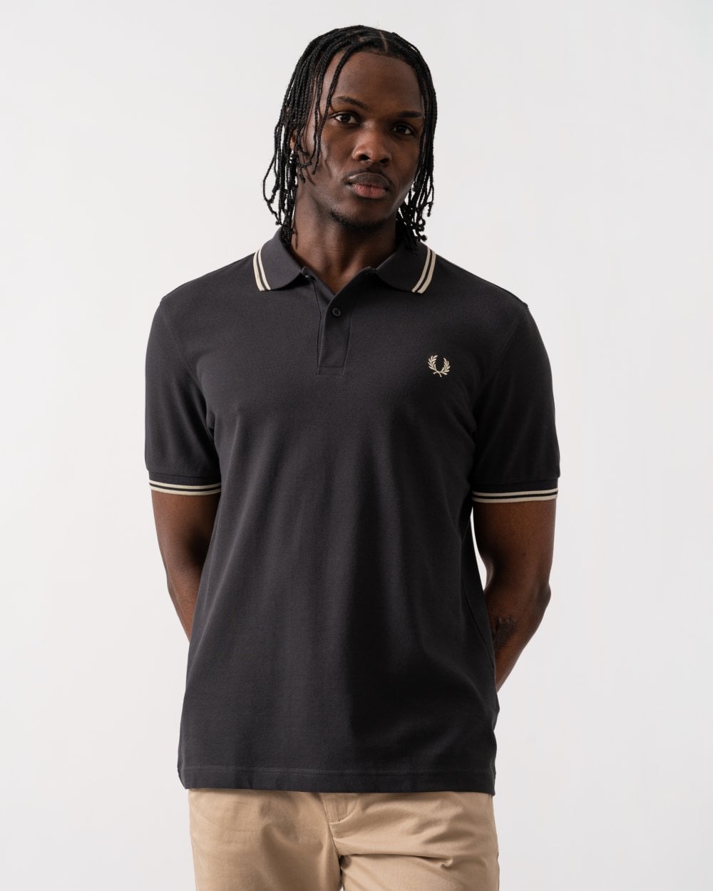 Fred Perry Mens Twin Tipped Signature Polo Shirt S/S 25