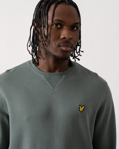Lyle & Scott Mens Sweatshirt ML424VOG - X583 Green Mercurial