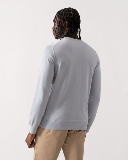 PS Paul Smith Mens Crew Neck Zebra Badge Jumper - 70B Grey