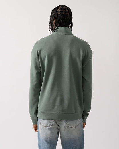 HUGO Durty244 Mens 1/4 Zip Sweatshirt - Open Green 343