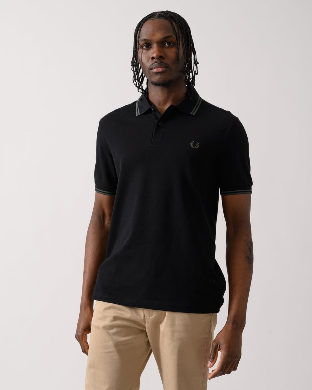 Fred Perry Mens Twin Tipped Signature Polo Shirt S/S 25