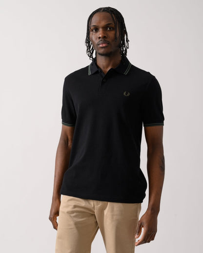 Fred Perry Mens Twin Tipped Signature Polo Shirt S/S 25