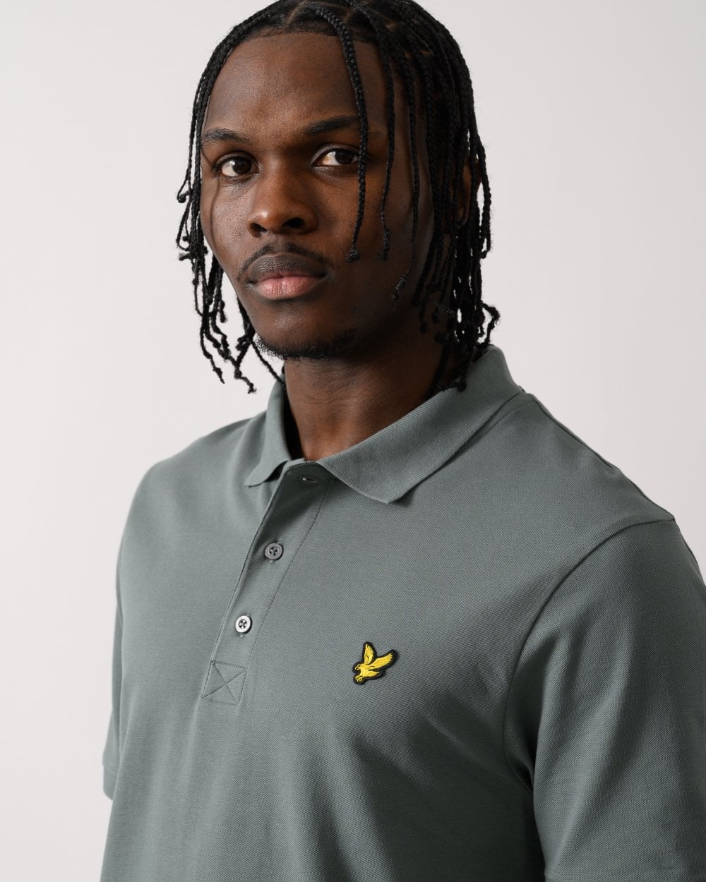 Lyle & Scott Plain Mens Polo Shirt SP400VOG - X583 Green Mercurial