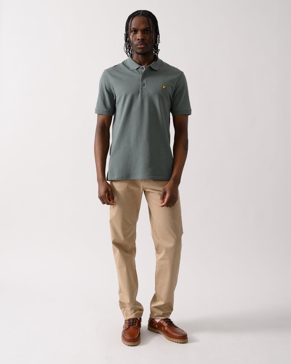 Lyle & Scott Plain Mens Polo Shirt SP400VOG - X583 Green Mercurial