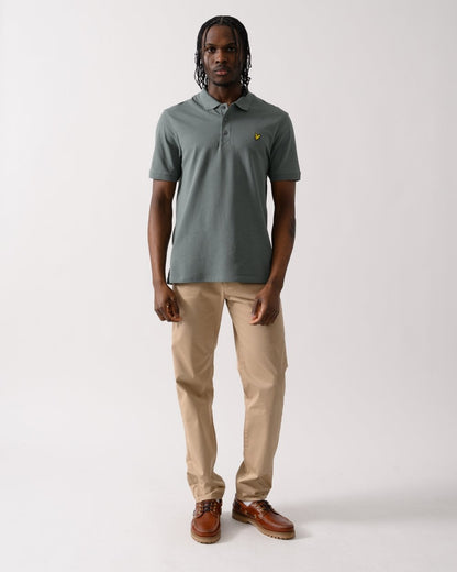 Lyle & Scott Plain Mens Polo Shirt SP400VOG - X583 Green Mercurial