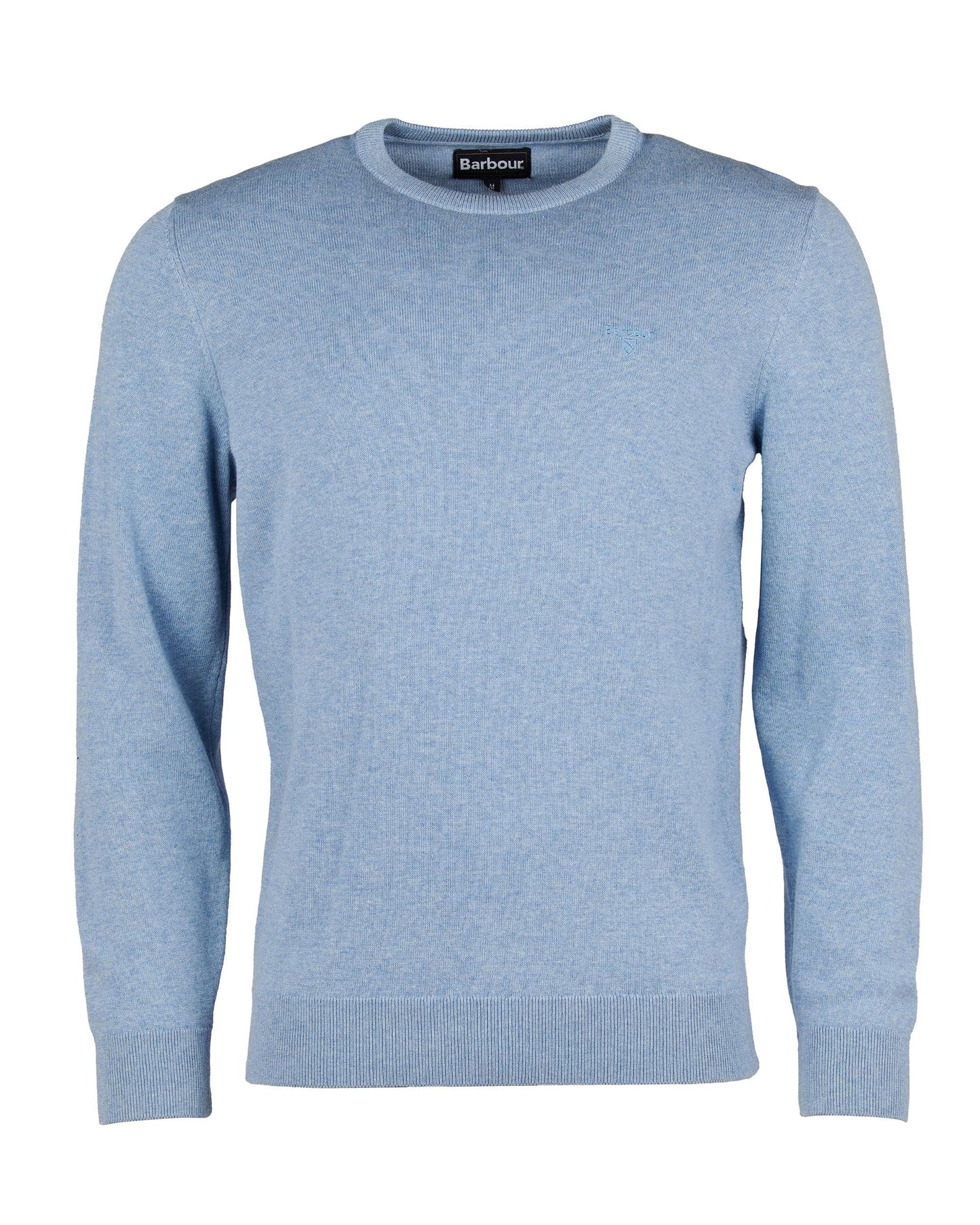 Barbour Pima Cotton Mens Crew Sweatshirt - Dark Chambray