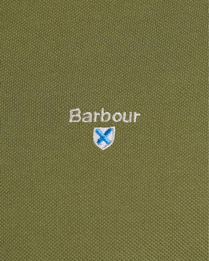 Barbour Tartan Pique Mens Polo S/S 25 - Burnt Olive