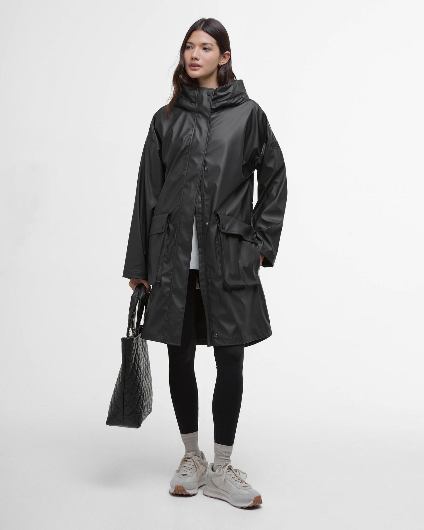 Barbour International Atlas Womens Showerproof Jacket - Black
