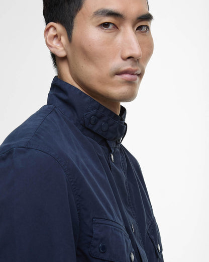 Barbour International Duke Cotton Mens Casual Jacket - Navy