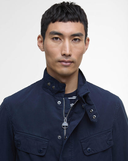 Barbour International Duke Cotton Mens Casual Jacket - Navy