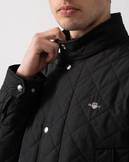GANT Mens Quilted Windcheater Mid Jacket - 5 Black