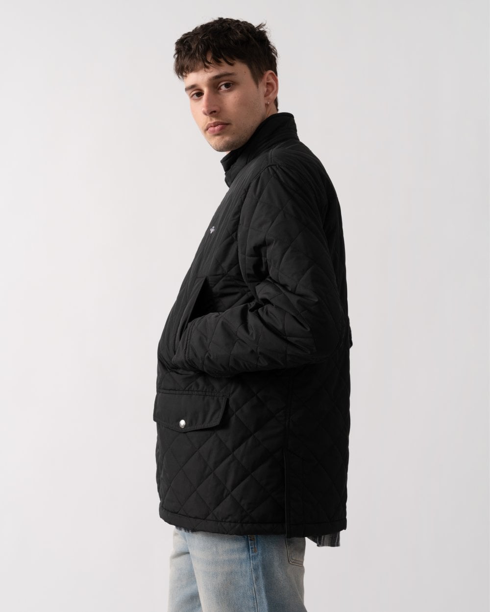 GANT Mens Quilted Windcheater Mid Jacket - 5 Black