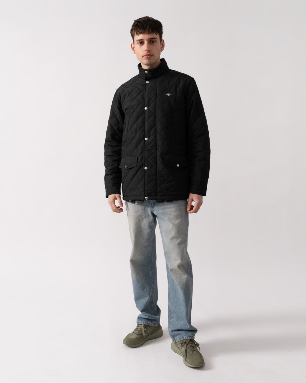 GANT Mens Quilted Windcheater Mid Jacket - 5 Black