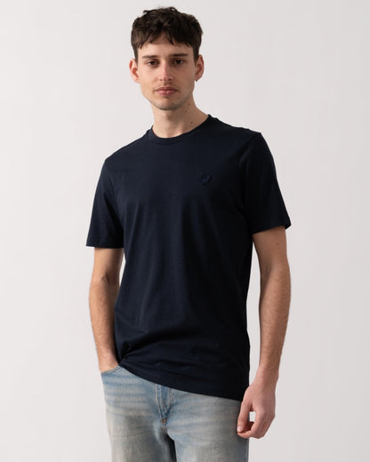 Lyle & Scott Tonal Eagle Superfine Cotton Mens T-Shirt - Z271 Dark Navy