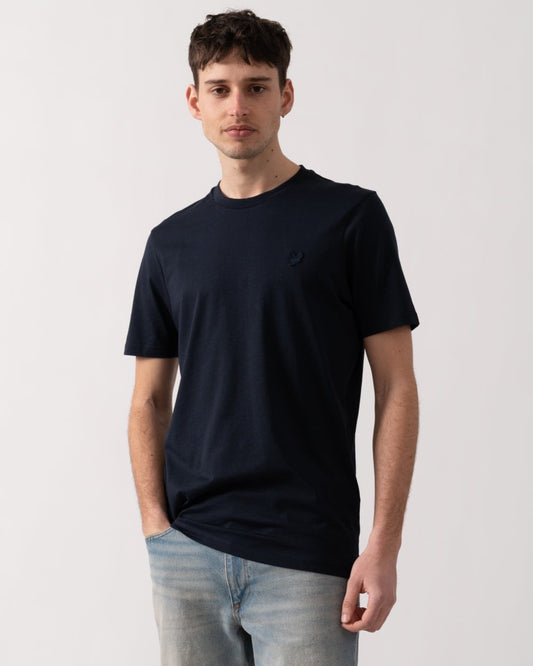 Lyle & Scott Tonal Eagle Superfine Cotton Mens T-Shirt - Z271 Dark Navy