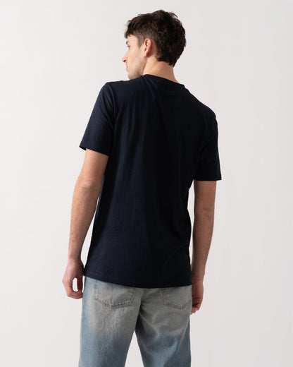 Lyle & Scott Tonal Eagle Superfine Cotton Mens T-Shirt - Z271 Dark Navy