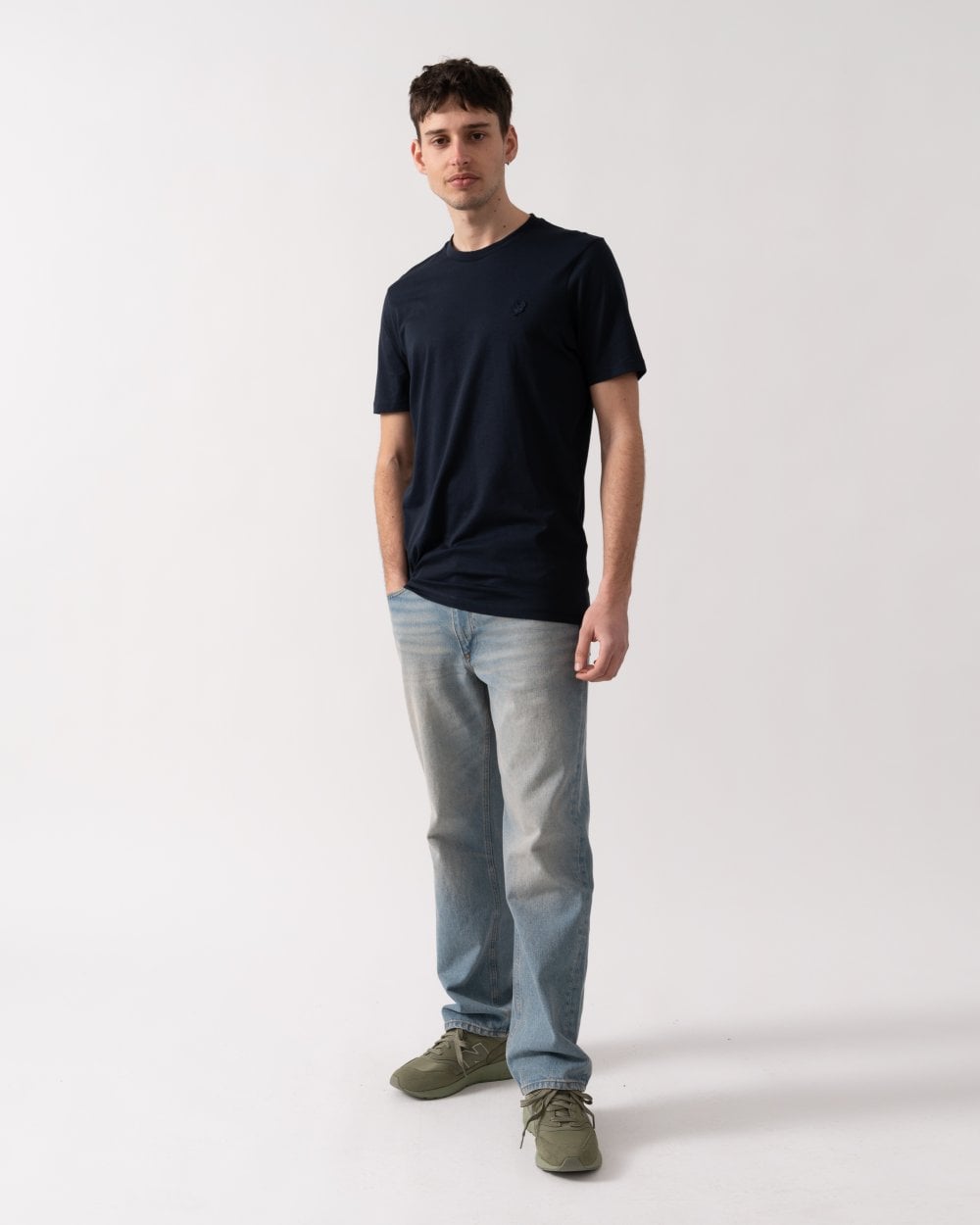 Lyle & Scott Tonal Eagle Superfine Cotton Mens T-Shirt - Z271 Dark Navy