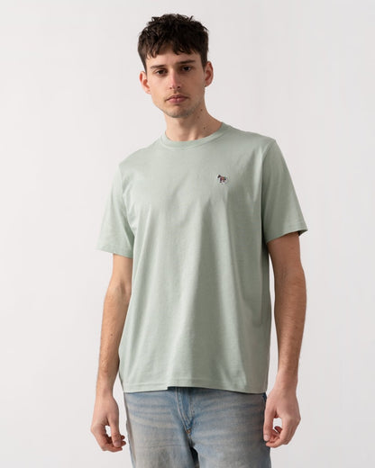 PS Paul Smith Mens Regular Fit Short Sleeve Zebra T-Shirt - 30C Green