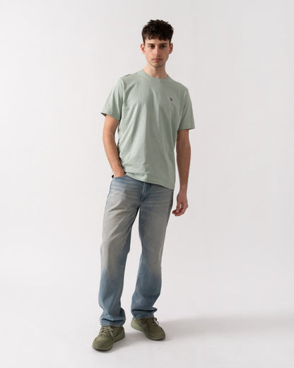 PS Paul Smith Mens Regular Fit Short Sleeve Zebra T-Shirt - 30C Green
