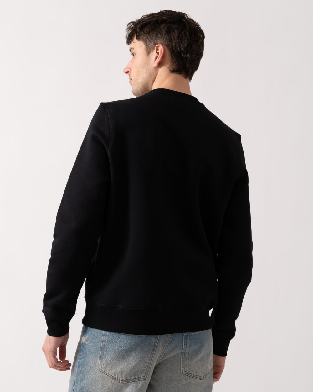 PS Paul Smith Mens Regular Fit Zebra Puff Sweatshirt - 79 Black