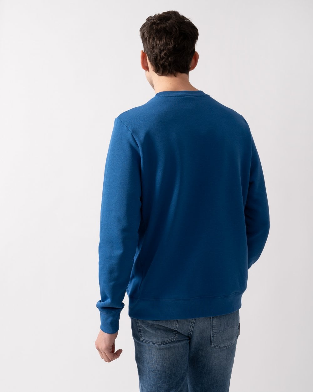 PS Paul Smith Mens Zebra Logo Organic Cotton Sweatshirt - 44F Petrol Blue