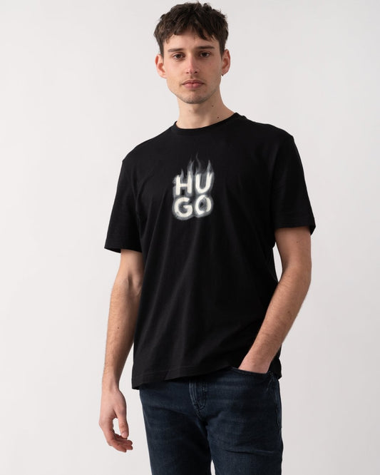 HUGO HUGO Dalayer Mens Logo Print T-Shirt