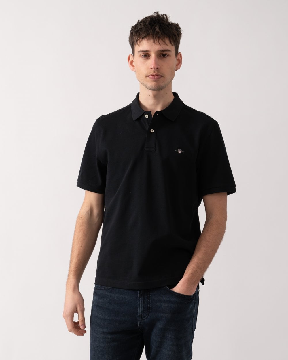 GANT Mens Regular Fit Embroidered Archive Shield Polo